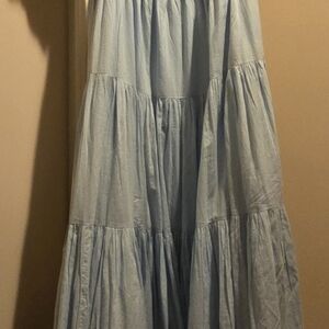 JessaKae Blue Tiered Ruffled Sundress